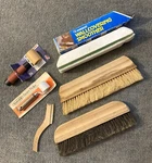 Vintage Wallpaper Tools, 3 Brushes, 2 Edge Rollers & 1 Smoother, Good Condition. Fixed Price $42.99.