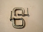 Vintage Set Of 2 Adjustable No. 1410-1" C-clamp. Fixed Price $19.99.