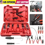 Hose Clamp Clip Remover Pliers Wire Long Reach Kit Fuel Oil Water Tool 10PC. Fixed Price $28.59.