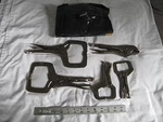 New Irwin Vise-grip 5 Pc Clamp Set 74, 11R 10R 6R, Plus Xl T-shirt. Fixed Price $97.90.