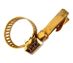 Vintage Ideal 6202 Hose Clamp Gold Tone Tie Bar 1.75" Clasp Clip Plumber Novelty. Fixed Price $10.95.