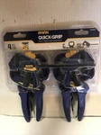 Irwin Quickgrip 4PC Clamp Set (2) 4-1/2" Mini Bar + Hand RELEASE(2-PO-114. Fixed Price $14.96.