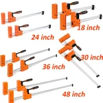 Jorgensen Bar Clamps 18''/24''/30''/36''/48'' 90 Cabinet Master Parallel Jaw New. Fixed Price $85.99.