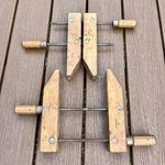 Vintage Wood Screw Clamps The Cincinnati Tool Company Hargrove #710 Set Of 2. Fixed Price $29.99.