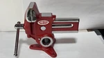 Restored Vintage Columbian Gyro Vise 3 1/2 Smooth Jaw Bench Usa. Fixed Price $275.00.