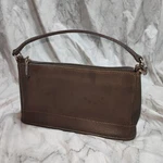 Coach 9311 Vintage Pouch Hand Bag Ziplock Leather Brown Silver Hardware Japan. Fixed Price $69.00.