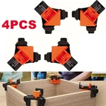 4PCS Right Angle Corner Clamp Woodworking Cabinet Fixing Clips - New. Fixed Price $14.26.