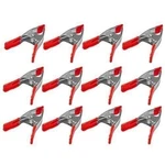 12 Pcs 6" Inch Metal Spring Clamps W/ Rubber Tips Tool Large Clips Lot Steel. Fixed Price $23.39.