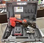 Ridgid Rp 200-B Pro Press Tool Kit W/3 Jaws Battery Charger & Oem Carry Case. Fixed Price $873.00.