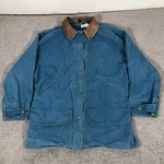Vintage Woolrich Chore Coat Mens Large Teal Canvas Made Usa No Liner. Fixed Price $29.99.