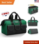Versatile 1680D Polyester Tool Bag - 12 Inches, Ideal For Electricians & Diyers. Fixed Price $28.99.