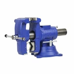 Yost Vises Model 750-DI Bench And Multi Jaw Rotating Combination Pipe Blue. Fixed Price $179.99.