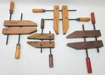 Lot 4 Adjustable Wood Gluing Clamps Craftsman Wetzler 10" Vintage Carpentry Art. Fixed Price $49.95.