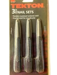 Tekton 6578 Piece Nail Set Knurled Shaft 1/32 3/32 & 1/8. Fixed Price $8.95.