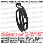 Spring Steel Narrow Band Flexible Clamp 2-3/16" (55MM) Od Hoses Piece. Fixed Price $6.00.