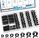 80 Spring Hose Clamps 7-18MM Constant Tension For Fuel Line Vacuum Air Clip. Fixed Price $11.89.