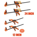 Piece 12" One-handed Bar F CLAMP/2PC 24 Inch Clamp/spreader E-z Hold. Fixed Price $89.99.