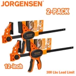 Jorgensen 2-PACK 12 In Ratchet Bar Clamp Set Medium Duty One Hand E-z Hold. Fixed Price $46.99.