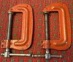 Original Vintage 1960'S Stanley Handyman 2" Clamp Set Usa. Fixed Price $15.99.