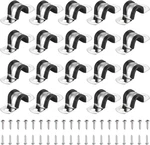 Uxcell 20PCS 16MM(5/8") Cable Clamp, Hole 304 Stainless Steel Rubber Coated Cu. Fixed Price $21.04.