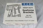 Ebco Galvanized Steel Heavy Duty Sawhorse Brackets For 2X4 Model SH-6 (A-3). Fixed Price $14.99.