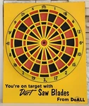 Vintage Doall Dart Saw Blades Board Advertising Sign. Fixed Price $49.95.