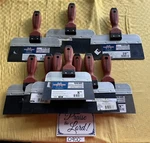 Lot Marshalltown 8'' & 10'' Blue Steel Taping Knife With Dura Soft Handle. Fixed Price $75.00.