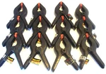12 Iit 6" Heavy Duty Abs Nylon Spring Clamps Clips With Flex Pads 2-1/2" Jaw. Fixed Price $22.99.