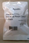 Apollo POLYPC110PK Stainless Steel Pipe Pinch Clips, Pack, Free Ship. Fixed Price $10.00.