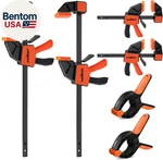 6-PACK For Woodworking, 12" And 6" Bar Clamps, Se. Fixed Price $50.57.