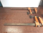 (2) Jorgensen 4503 Heavy Duty Bar Clamps 5" X 24" Capacity 1/2" Wide Beam Nice. Fixed Price $112.88.