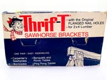 Thrif-t Sawhorse Brackets Light Duty 2X4 Original Flanged Nail Holes Dalton Box. Fixed Price $12.00.