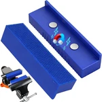2-PIECE 4.5" Magnetic Vise Jaw Pads, Tpu Soft Covers With Waffle Surface, No. Fixed Price $13.51.