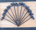 Big 7/8" Pittsburgh "number Set" Steel Stamp Blacksmith Anvil Machinist Rr Vise. Fixed Price $525.00.