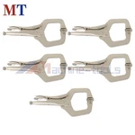 5 Pack With Swivel Pad Vise Jaws 11" Adjustable Locking C-clamp Pliers Grip. Fixed Price $29.13.