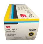 3M Green Corps Hookit Sheet 00539 80E 50 Ct 2-3/4"X16-1/2. Fixed Price $95.00.