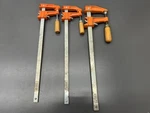 Vintage Jorgensen 3PC 3712 Reg & Light Duty Bar Clamp Set - Vgc Usa. Fixed Price $65.00.