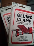 2 Brink & Cotton Glueing Clamps Pipe. Fixed Price $49.99.