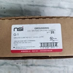 Nsi G-1 Hd Bronze Ground Clamp Lot Of 25 For 1/2-1 Inch Pipe Ul Listed New. Fixed Price $89.99.
