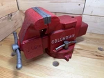 Vintage Columbian Swivel Base Bench Vise D43-1/2 Made Usa 3-1/2" Wide Jaws. Fixed Price $30.00.