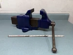 Vintage Hollands 4" Bench Vise, Stationary Base Model, Made Usa No 14 Erie Pa. Fixed Price $225.00.