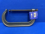 Wilton C-clamp: Extra Heavy Duty, V-grooved, Swivel, Sliding Handle. Fixed Price $125.00.