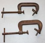 2 Vintage J H Williams & Armstrong Clamps. Fixed Price $24.99.