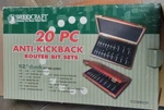 Router Bit Set By Woodcraft 19-PIECE 1/2" Shank New In Case Never Used. Fixed Price $105.00.