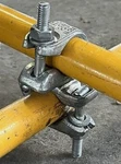 EN74 Double Coupler Steel Pipe Clip Scaffolding Clamp Movie Set Grip Hardware. Fixed Price $35.50.