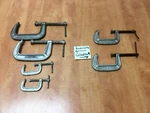 Brink & Cotton And Columbian C-clamps 2" 3" 4" Lot Of 6. Fixed Price $39.99.
