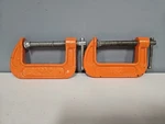 Pony #2622 Set Of 2ADJUSTABLE C-clamp Steel Orange 2-1/2" Opening X 1-3/8" Depth. Fixed Price $9.00.