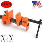 ( 4 Pack ) 1/2" Gluing Pipe Clamp Set Heavy Duty Pro Woodworking Cast Iron. Fixed Price $32.99.