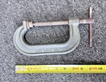 Wilton C-clamp 4" Max, No. 804, Drop Forged Steel, Usa. Fixed Price $24.99.