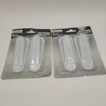 Tool Bench 4 Pack Door Stoppers Hardware Rubber Wedge White Size Large. Fixed Price $18.99.